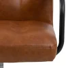 AC Design Bürostuhl Cosmo, mit Polsterrücken und Armlehnen, Cognac