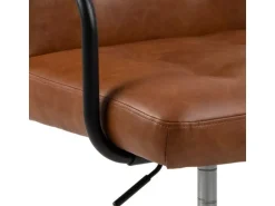 AC Design Bürostuhl Cosmo, mit Polsterrücken und Armlehnen, Cognac