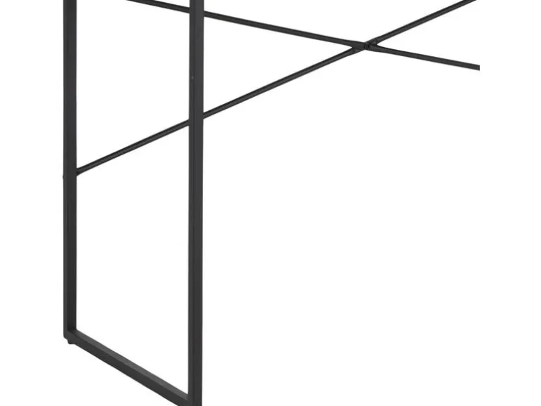 AC Design Tisch Seaford, Schwarz matt / Wildeiche matt