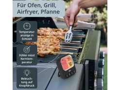 ADE Digitales BBQ-Thermometer schwarz