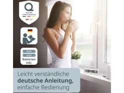 ADE Funkuhr DCF mit XXL-Ziffern digital Weiss
