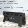 ADE Funkuhr XXL Wanduhr oder Regeluhr Schwarz
