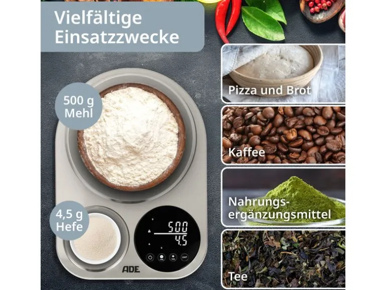 ADE Küchenwaage Isabella Silber
