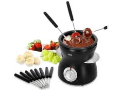 ADE Schokoladenfondue-Set KG2352 10 Teile, Schwarz