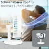 ADE Tischventilator kabellos Weiss