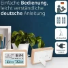 ADE Wetterstation mit Funk-Aussensensor Holz-Weiss