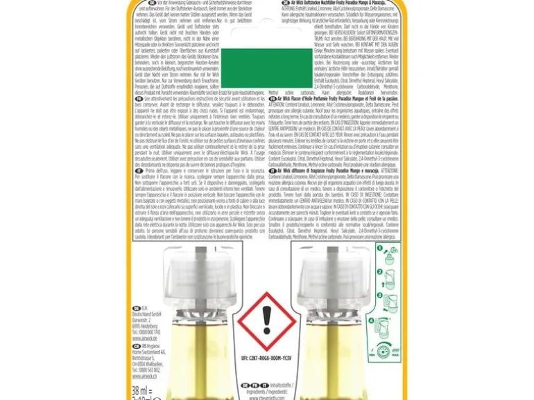 Air Wick Duftstecker Nachfüller DUO Mango & Limette, 2x 19 ml