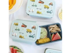 A Little Lovely Company Lunchbox Fahrzeuge Mehrfarbig