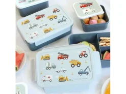 A Little Lovely Company Lunchbox Fahrzeuge Mehrfarbig