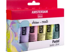 Amsterdam Acrylfarbe Set Pastel 6 Tuben à 20 ml