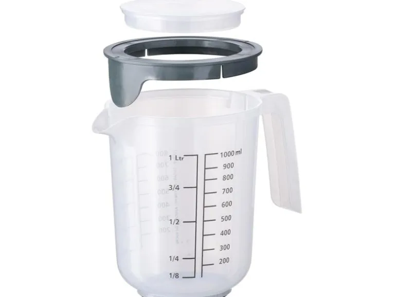 APS Rührbecher mit Deckel MIXUP 1 l, Transparent