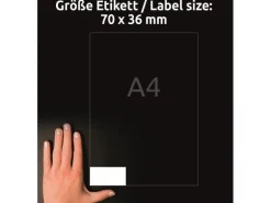 Avery Zweckform Universal-Etiketten 6122 70 x 36 mm, 10 Blatt