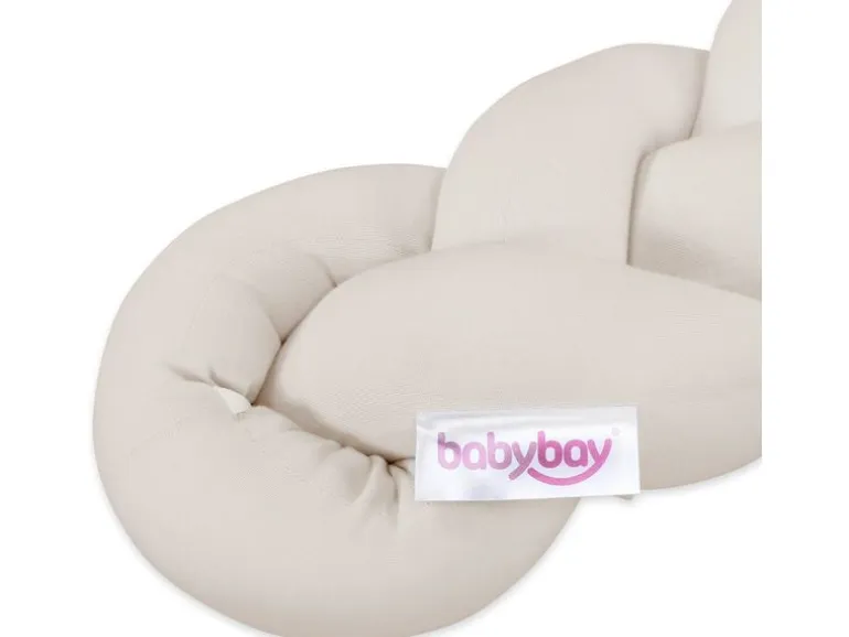 babybay Nestschlange geflochten Crème 200 cm