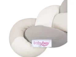 babybay Nestschlange geflochten Ivory/Beige/Crème 200 cm