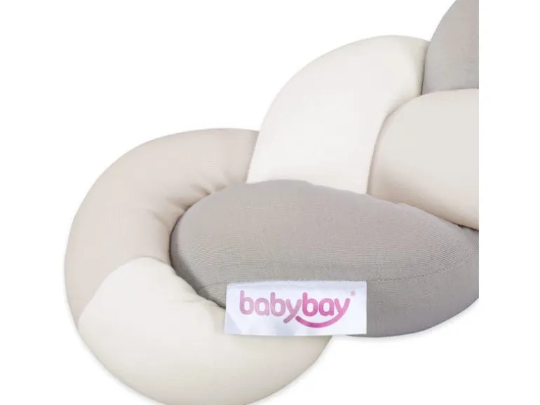 babybay Nestschlange geflochten Ivory/Beige/Crème 200 cm