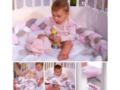 babybay Nestschlange geflochten Beige 200 cm