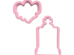 BackshopSchweiz Ausstechformen Set – Geist und Grabstein 1 Stück, Rosa