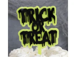 BackshopSchweiz Tortentopper Trick or Treat 1 Stück, Gelb
