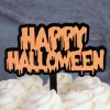 BackshopSchweiz Tortentopper Happy Halloween 1 Stück, Schwarz