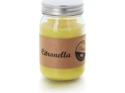 balthasar Gartenkerze Citronella Jar Gelb