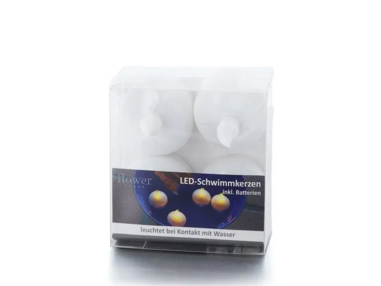 balthasar Schwimmkerzen LED Outdoor Weiss