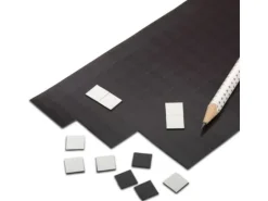 Berec Magnetplättchen 1 x 1 cm 100 Stück, Weiss-Schwarz