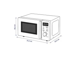 Berger Lanz Mikrowelle mit Grill MW20P62 Schwarz
