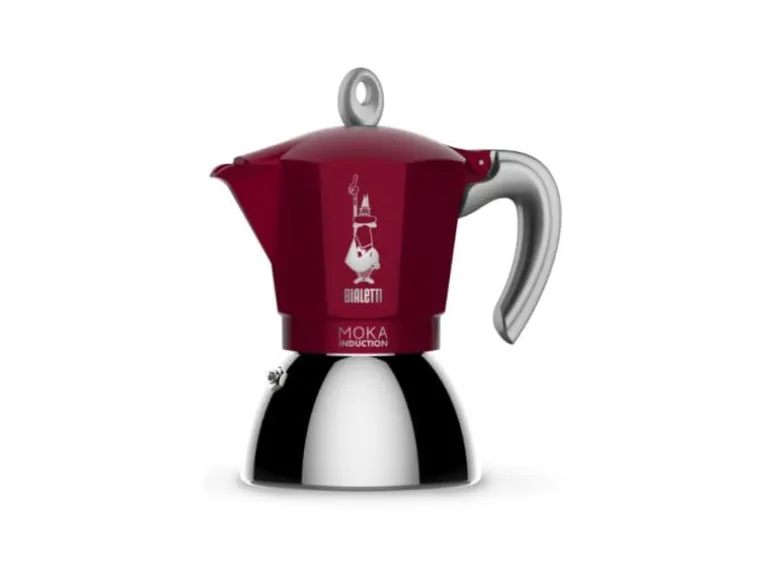 Bialetti Espressokocher New Moka Induktion 4 Tassen, Rot