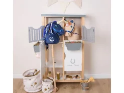 bieco Steckentier Einhorn Luna Blau/Gold/Dunkelblau