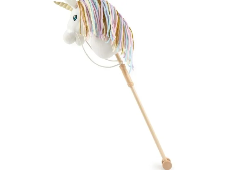 bieco Steckentier Einhorn Rainbow Mehrfarbig/Gold/Weiss