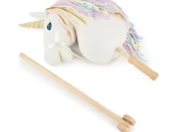bieco Steckentier Einhorn Rainbow Mehrfarbig/Gold/Weiss