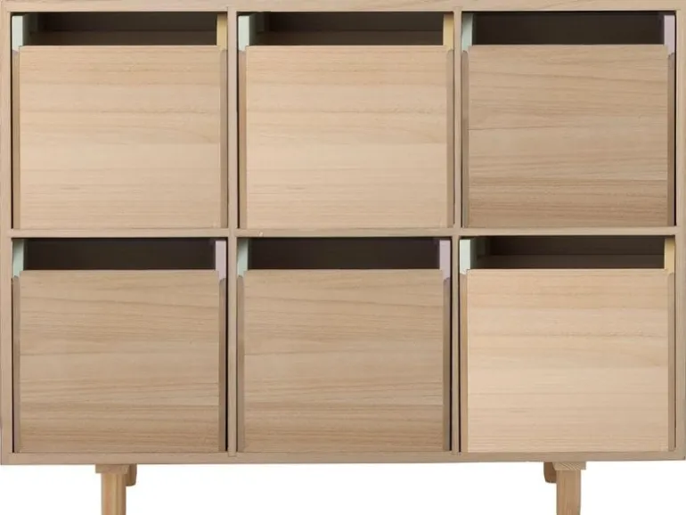 Bloomingville Bücherregal Call mit Schubladen Natur, Paulownia