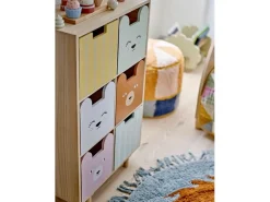Bloomingville Bücherregal Call mit Schubladen Natur, Paulownia