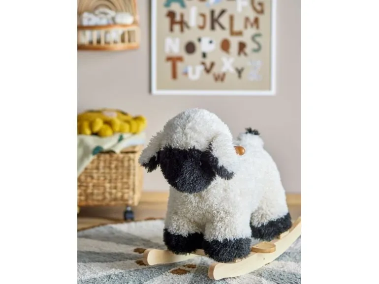 Bloomingville Schaukeltier Dolly Schaf Weiss