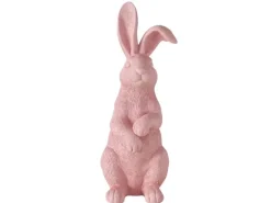 Boltze Aufsteller Hase Bengt Rosa, 43 cm
