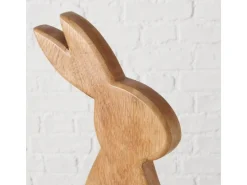 Boltze Aufsteller Hase Nesli 45.9 cm, Mangoholz