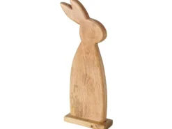 Boltze Aufsteller Hase Nesli 45.9 cm, Mangoholz