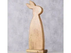 Boltze Aufsteller Hase Nesli 45.9 cm, Mangoholz