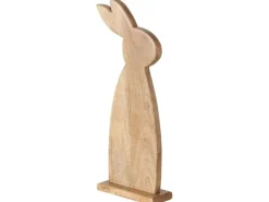 Boltze Aufsteller Hase Nesli 62 cm, Mangoholz