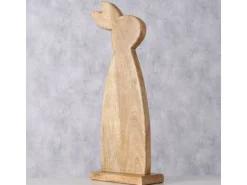 Boltze Aufsteller Hase Nesli 62 cm, Mangoholz