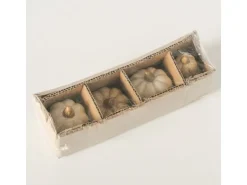 Boltze Aufsteller Kübis-Set Pumpky Keramik, 6.5 x 5.5 cm, 4 Stück