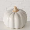 Boltze Aufsteller Kürbis Monty 15.2 x 12.5 cm, Creme