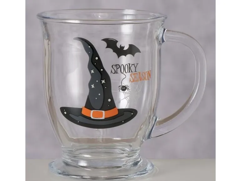 Boltze Becher Spooky 490 ml, Mehrfarbig