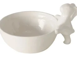 Boltze Schale Fanny 17.5 x 13.4 x 9.5 cm, Weiss