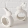 Boltze Serviettenhalter Hase Mercy, 2-teilig, Keramik