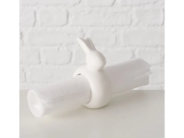 Boltze Serviettenhalter Hase Mercy, 2-teilig, Keramik