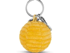Bon Ton Toys Schlüsselanhänger Smiley ECO Kordsamt Gelb 4.5 cm
