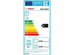 Bosch Einbaubackofen HBA514BS3 Schwarz A+