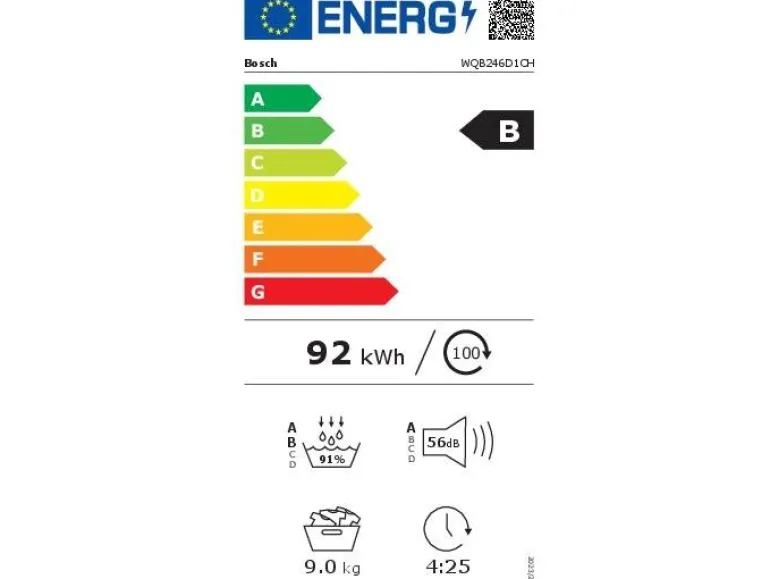 Bosch Wäschetrockner WQB246D1CH Wechselbar/Rechts