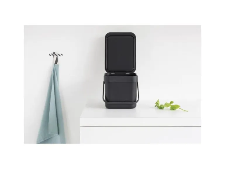 Brabantia Komposteimer Sort & Go 6 l, Grau
